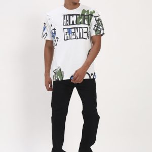 tees white print s9