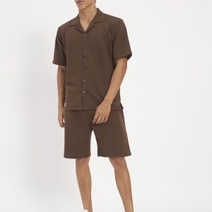 co ord set brown