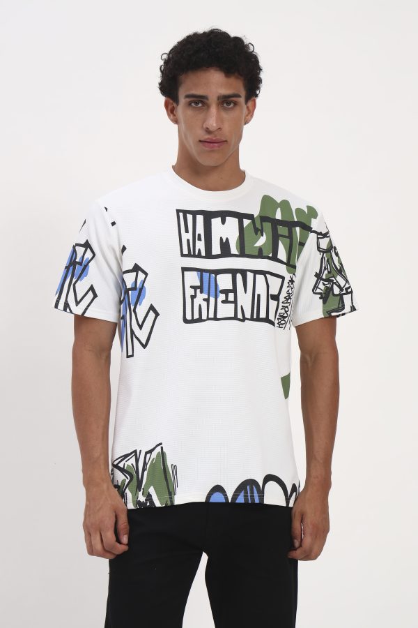 tees white print s9