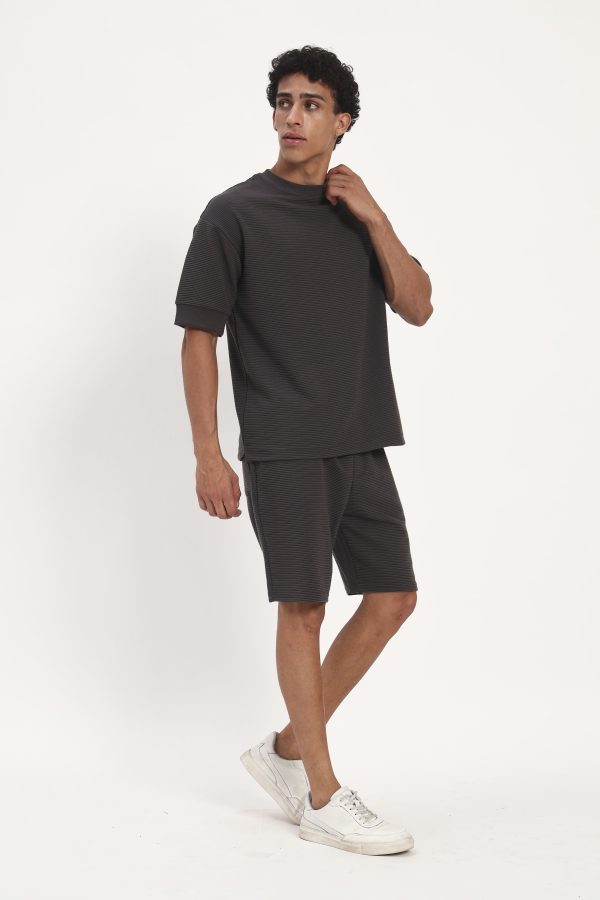 cord set tees dark grey
