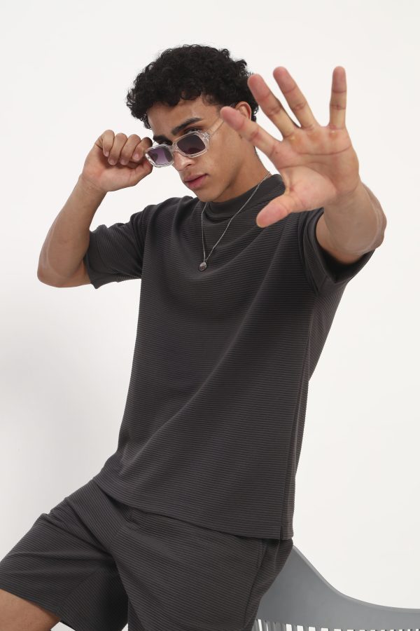 cord set tees dark grey