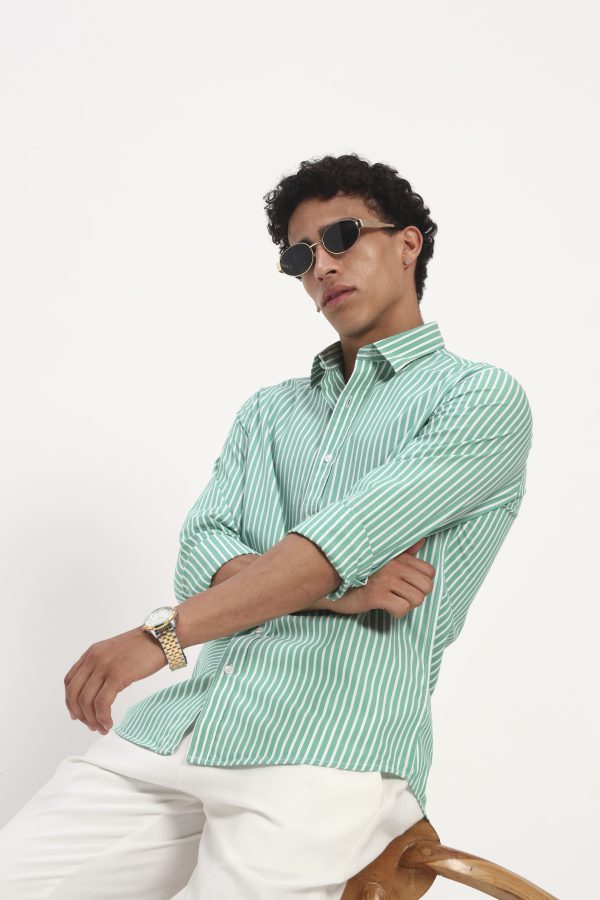 shirt stripe green